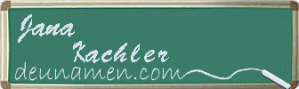 Jana Kachler Visitenkarte